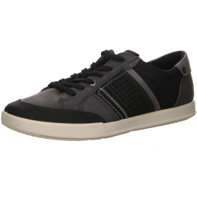 Ecco sporty lace-up shoes for men black - Bartel-Shop