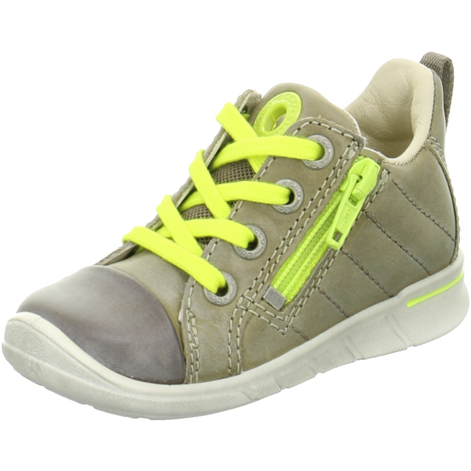 Ecco Boys Boots green coffee/olive Leder - Bartel-Shop