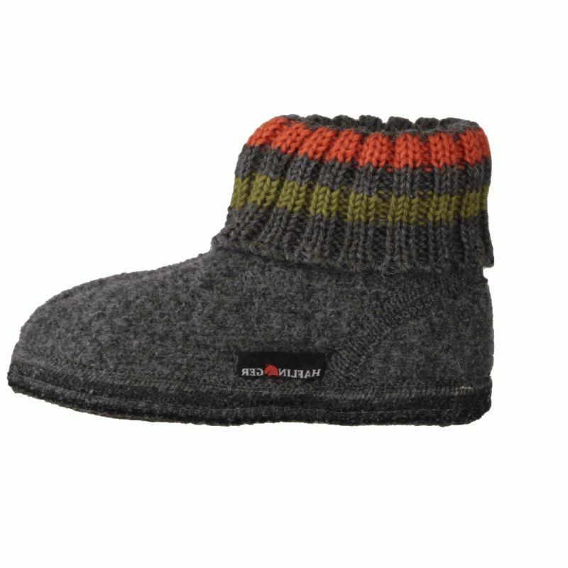 Haflinger Paul Slippers Clogs Mules Wool Felt Scuffs Slip On House Shoes Grey - Bartel-Shop