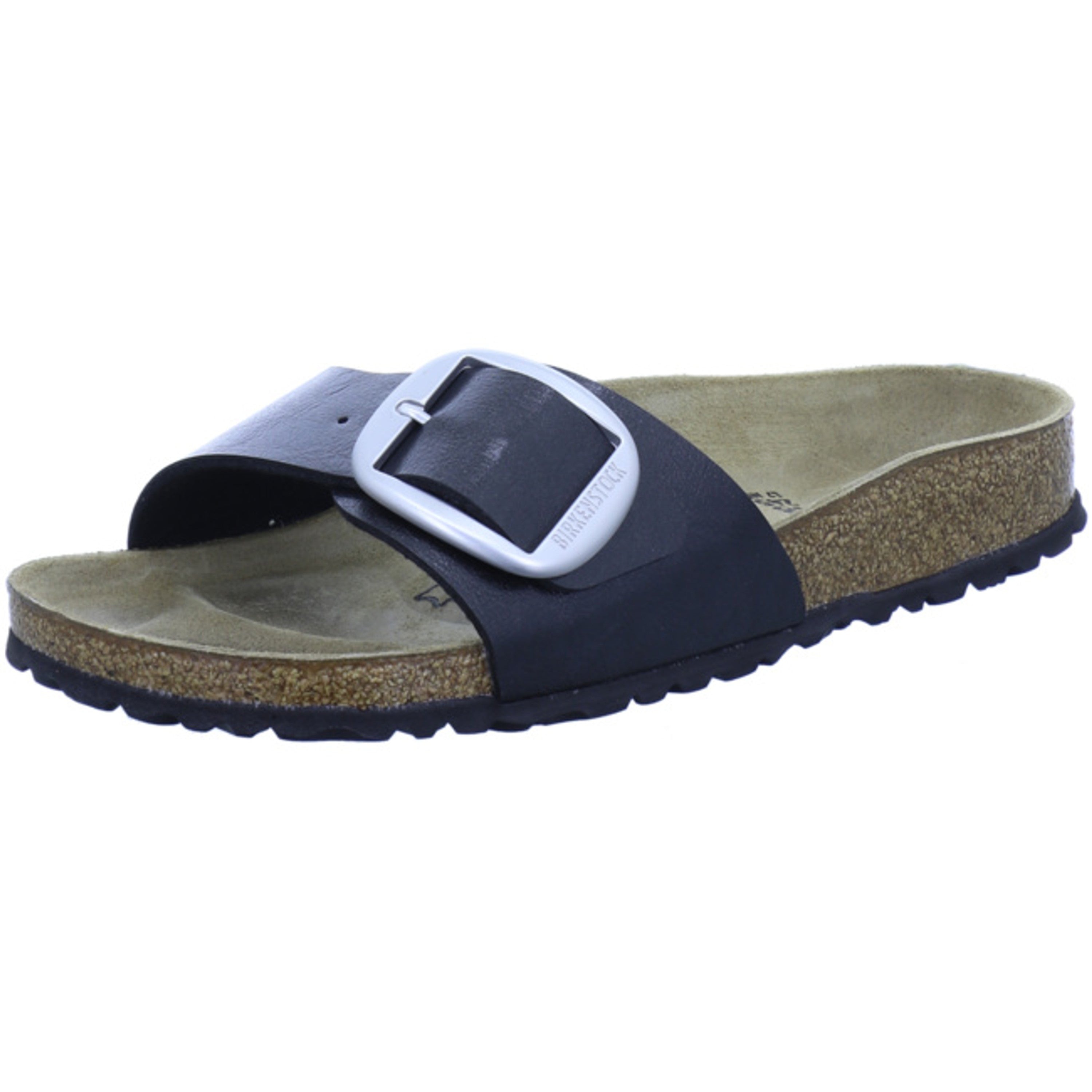 Birkenstock Madrid Big Buckle Mules Narrow black Birko-Flor - Bartel-Shop