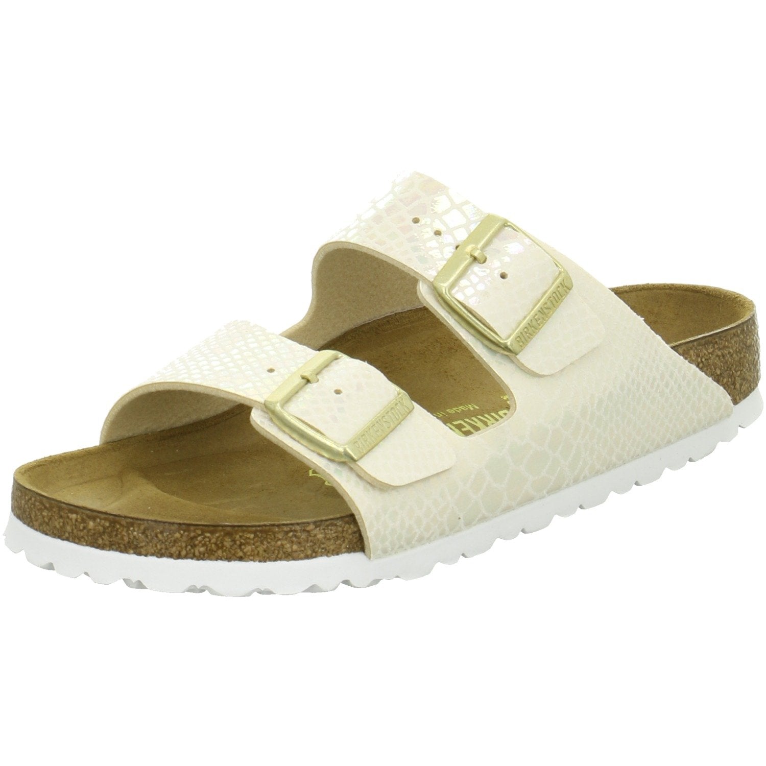 Birkenstock Arizona mules cream Birko-Flor - Bartel-Shop