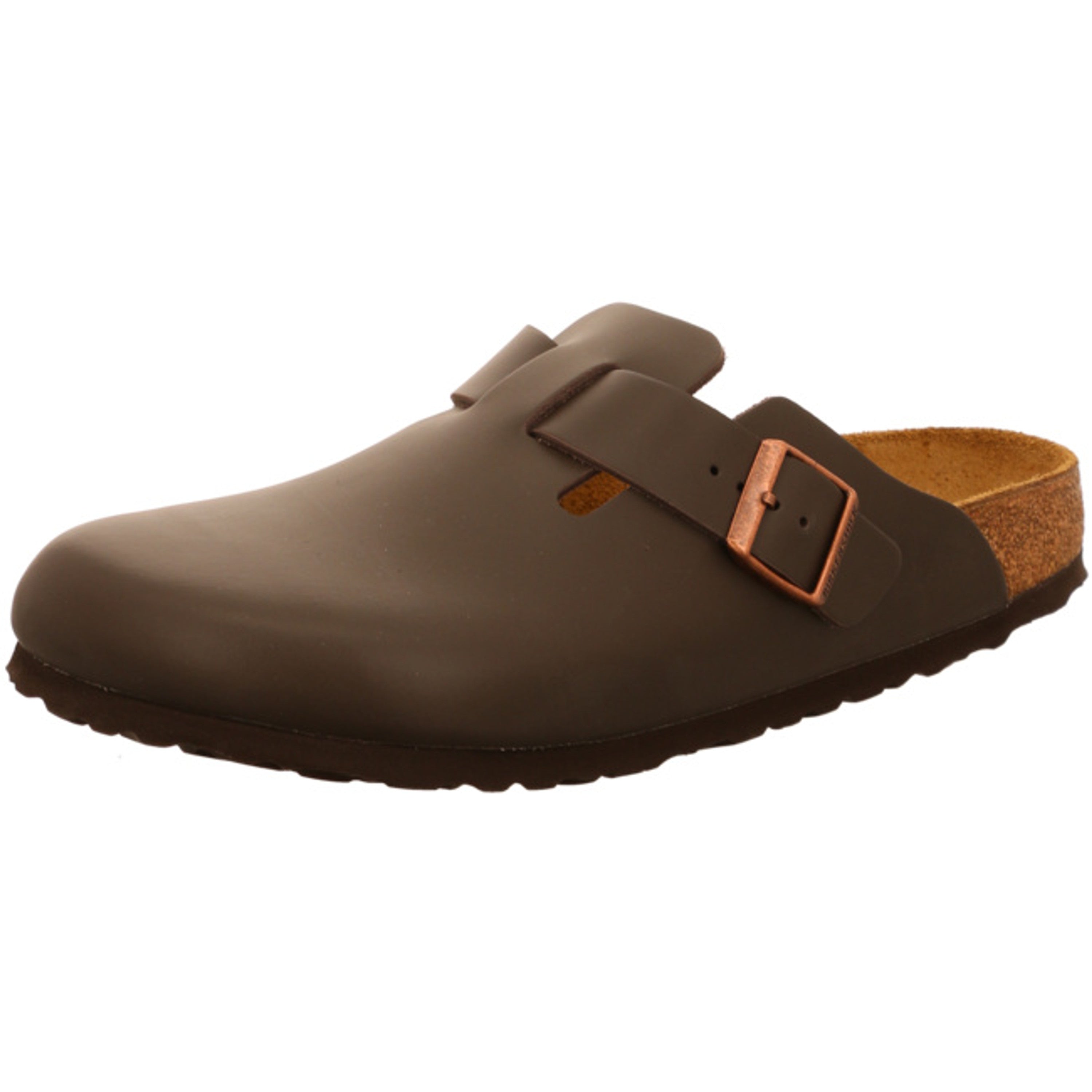 Birkenstock Boston Unisex Clogs Regular dark brown smooth leather - Bartel-Shop