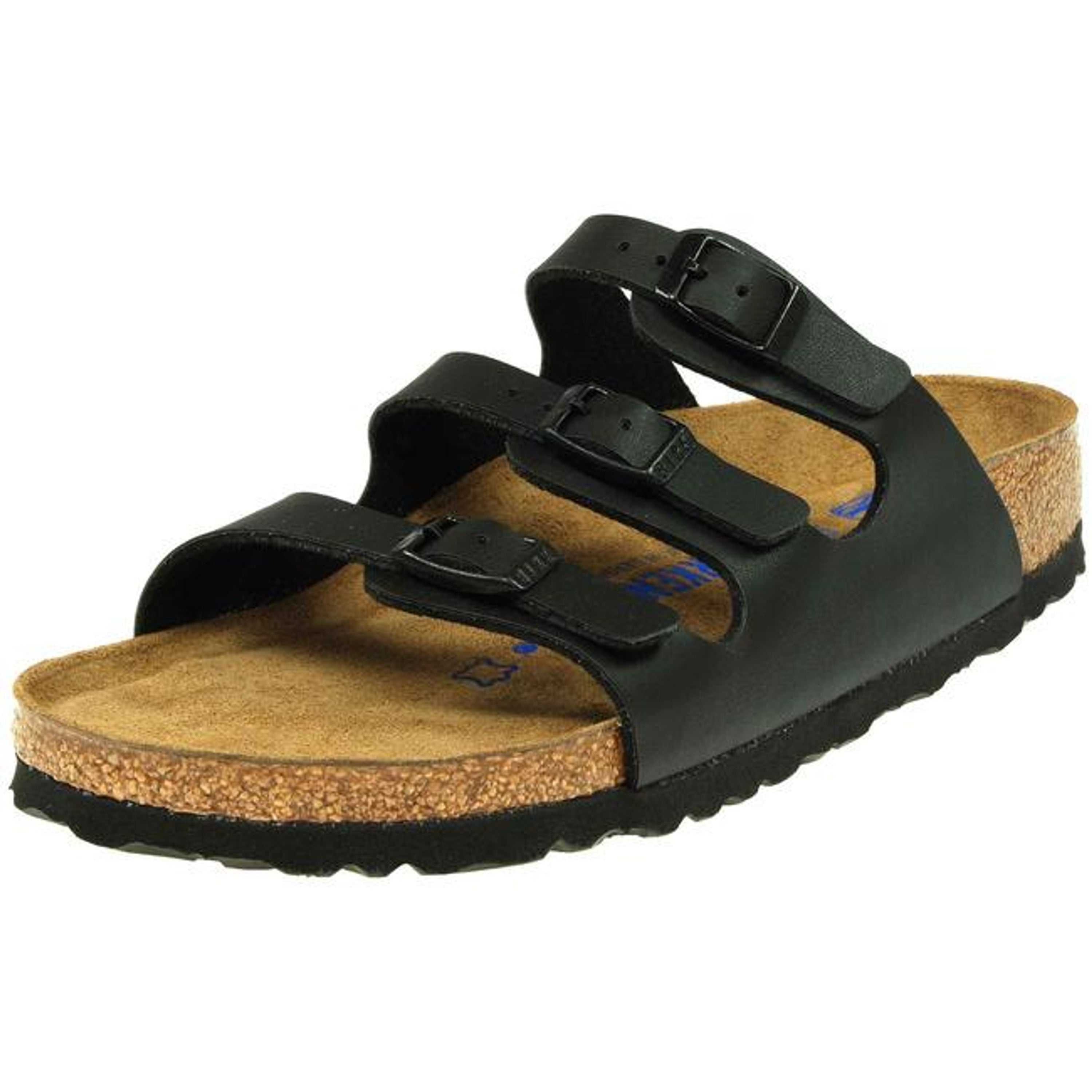 Birkenstock Florida slippers black leatherette - Bartel-Shop