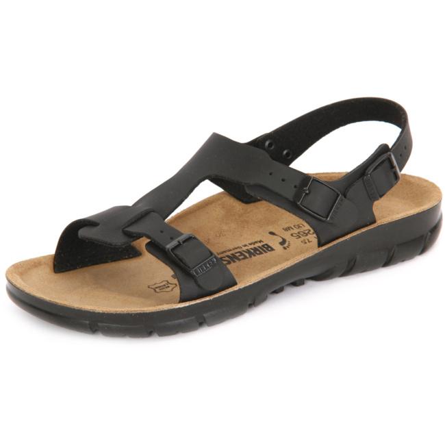 Birkenstock Saragossa Black Birko Flor Sandals Slides Ankle Strap Slingback narrow - Bartel-Shop
