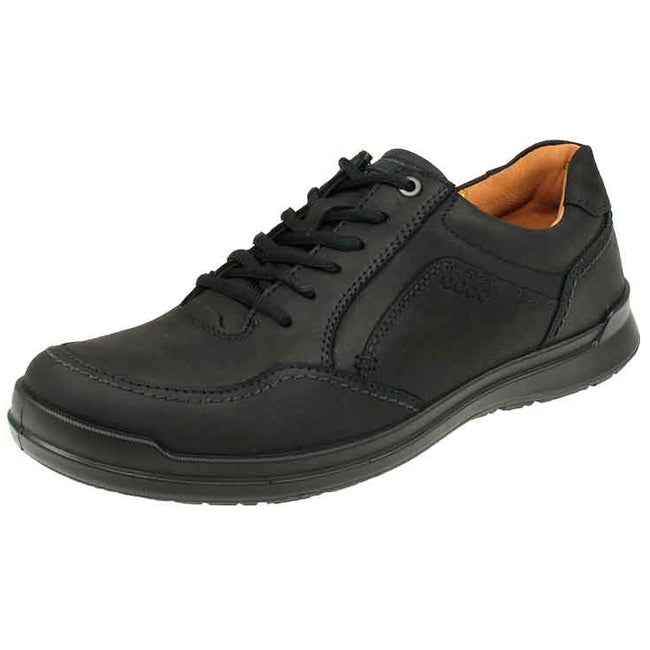Ecco comfortable lace-up shoes for men black - Bartel-Shop