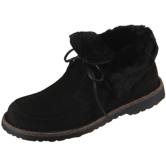 Birkenstock Bakki Boots regular Black Shearling Leather Shoes Suede Sandals Slippers - Bartel-Shop