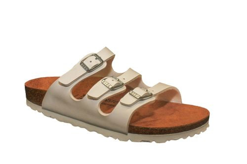 Birkenstock mule Florida white BF - Bartel-Shop
