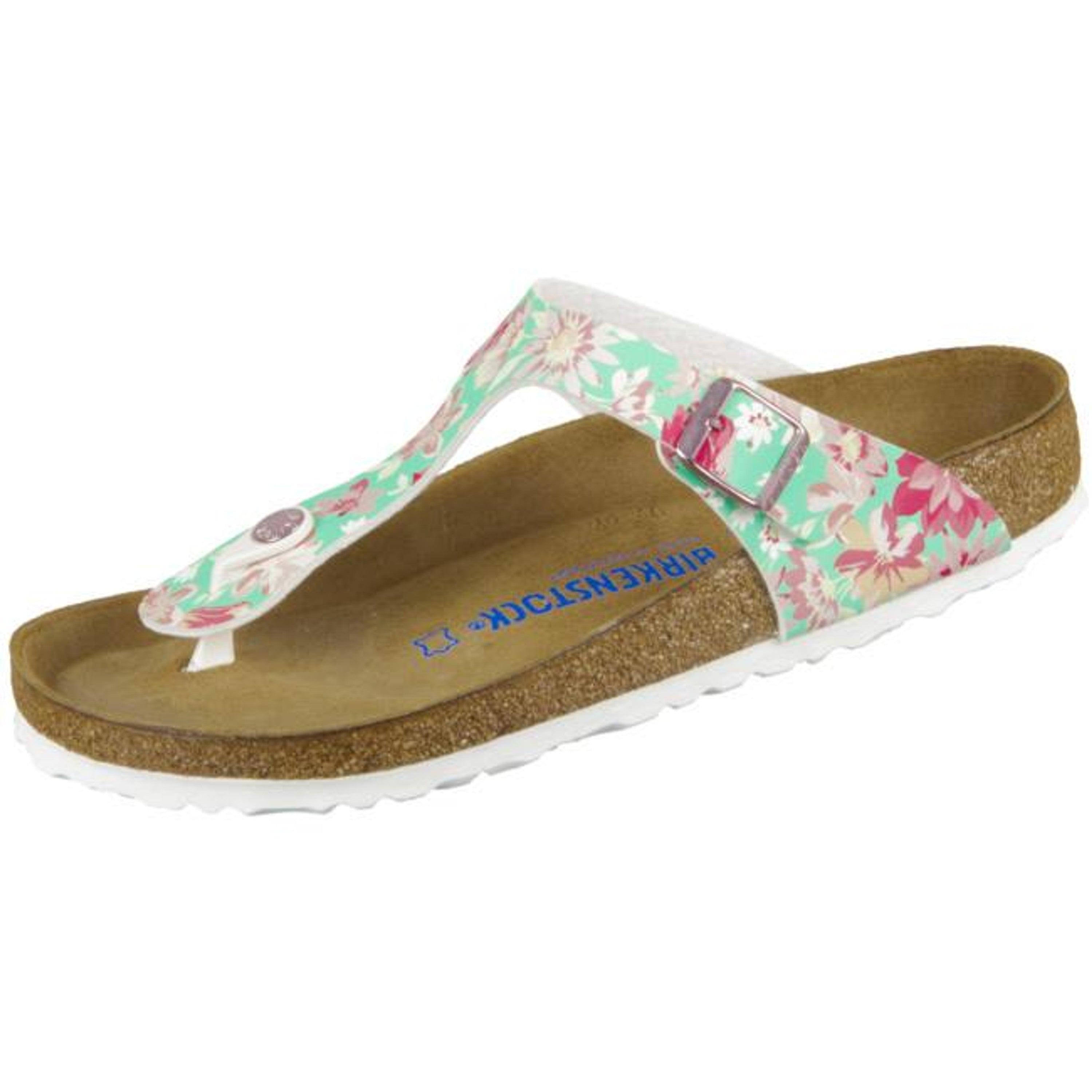 Birkenstock Gizeh Supernatural Flower Emerald Slides Sandals Thongs SFB regular - Bartel-Shop