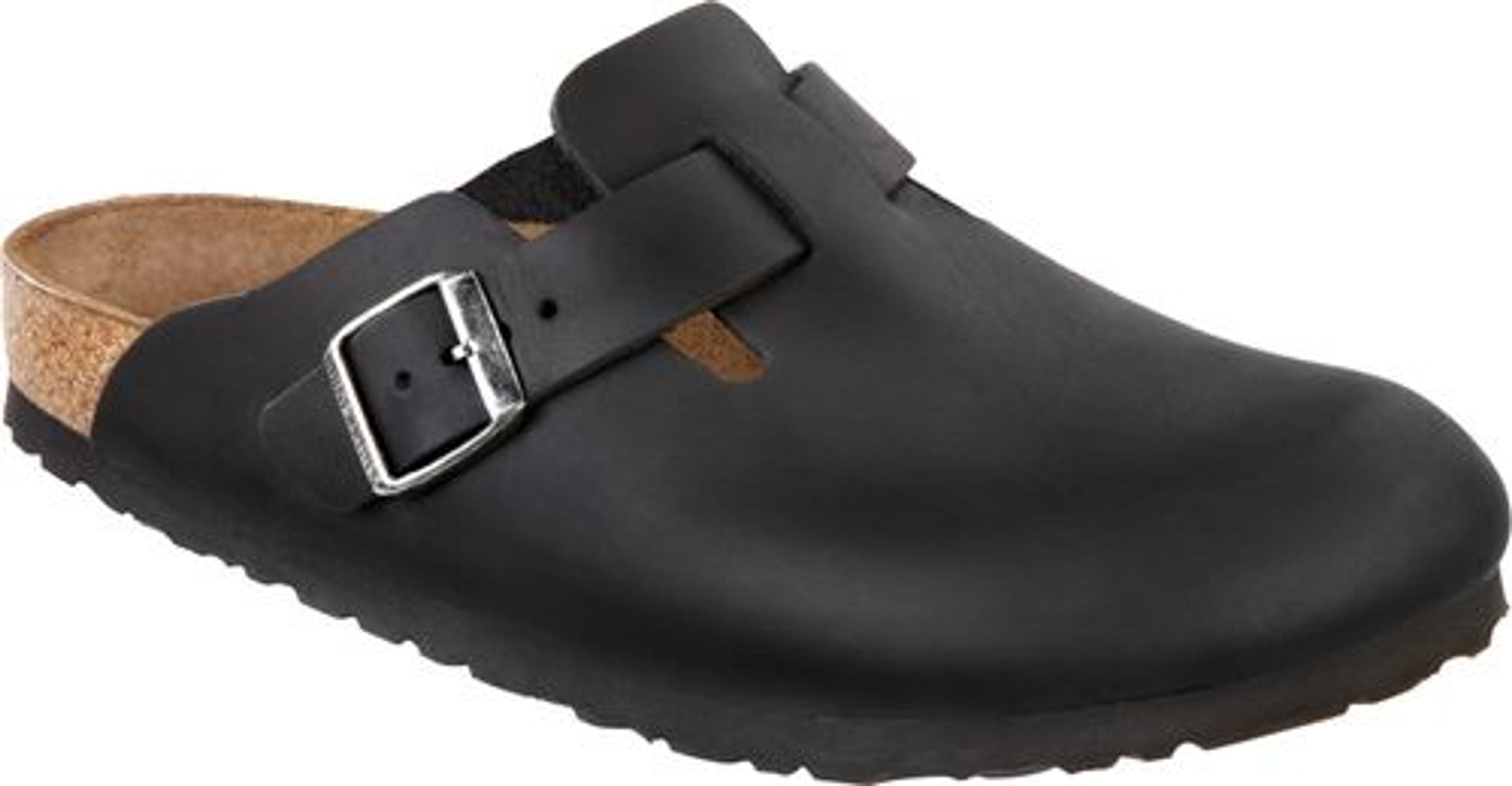 Birkenstock Boston clogs black Nubuck leather