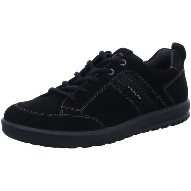 Ecco comfortable lace-up shoes for men black - Bartel-Shop
