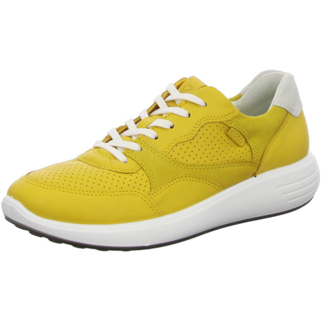 Ecco comfortable lace-up shoes for women yellow - Bartel-Shop