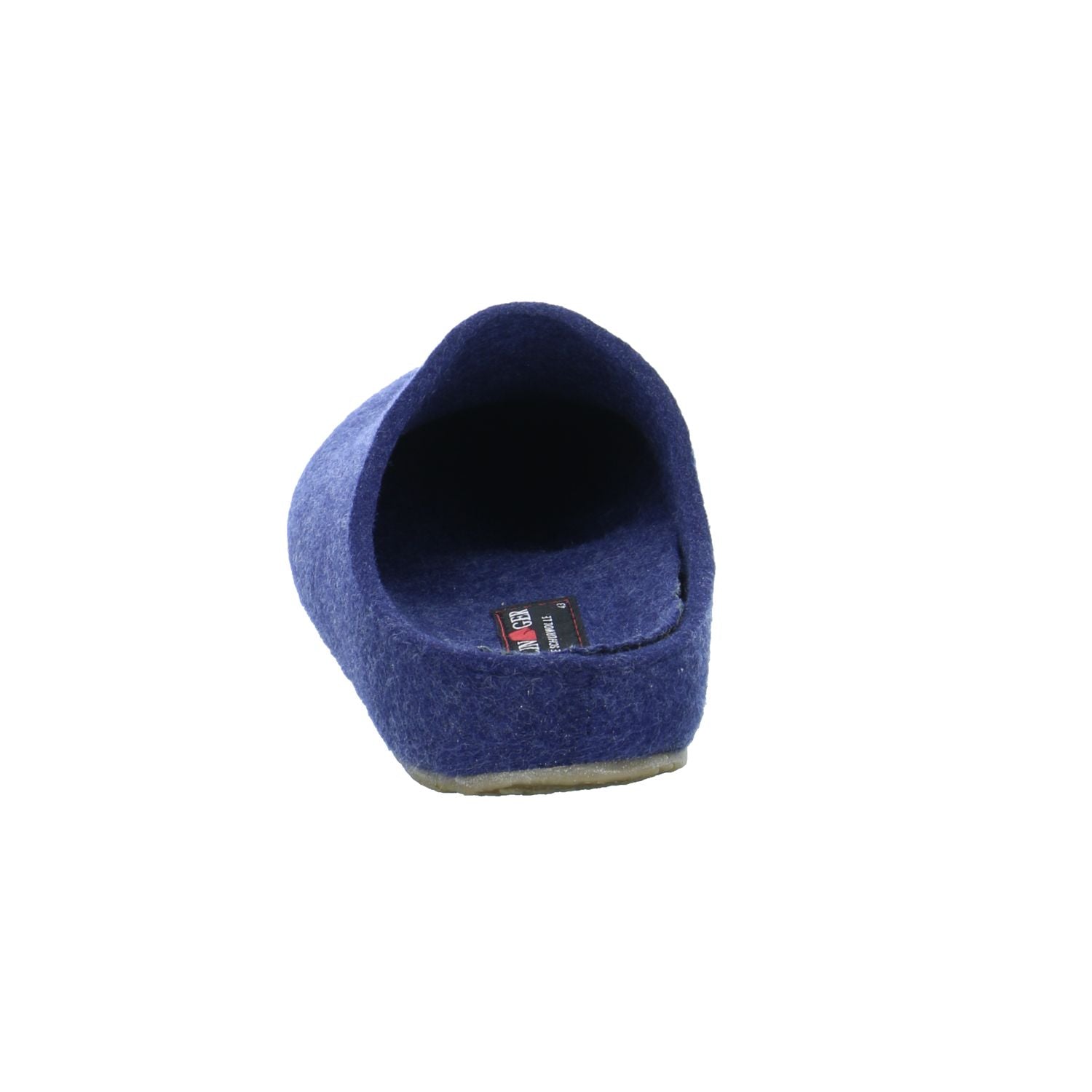 Haflinger Slippers Clogs Mules Wool Felt Scuffs Slip On House Shoes Navy Blue - Bartel-Shop