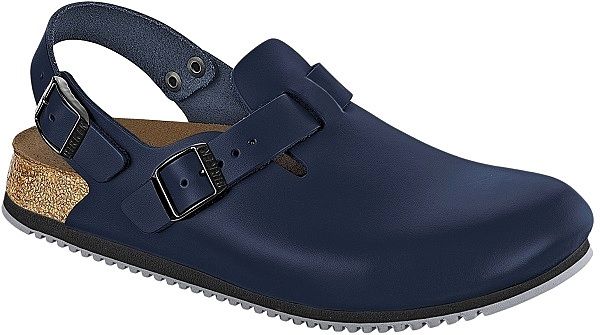 Birkenstock Tokio Tokyo Blue Clogs Work Super Grip Leather Shoes 42 M9