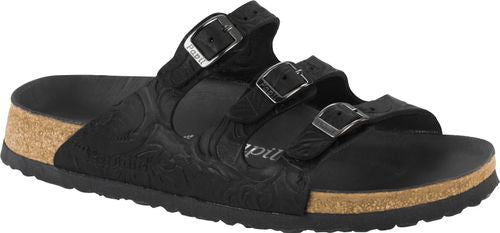 Birkenstock Papillio mule Florida relief black - Bartel-Shop