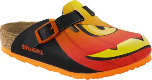 Birkenstock Home Clog Boston kids halloween pumpkin black Birko-Flor - Bartel-Shop
