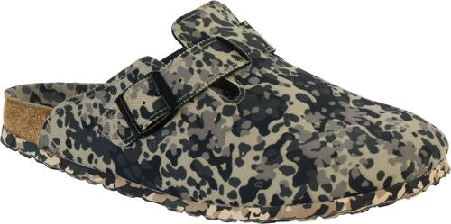 Birkenstock Clog Boston all over camo khaki - Bartel-Shop