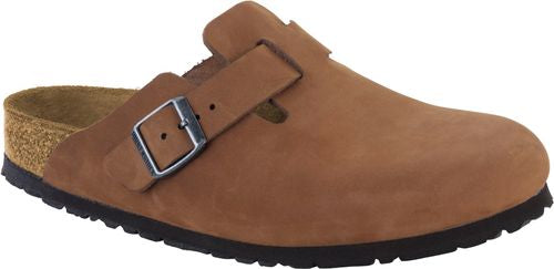 Birkenstock clog Boston brown nubuck - Bartel-Shop