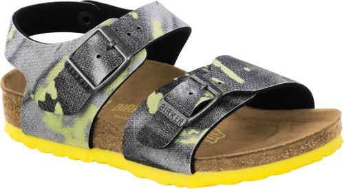 Birkenstock sandal New York kids city camo yellow - Bartel-Shop