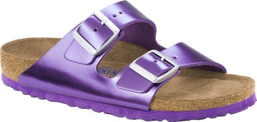 Birkenstock mule Arizona NL metallic violet - Bartel-Shop