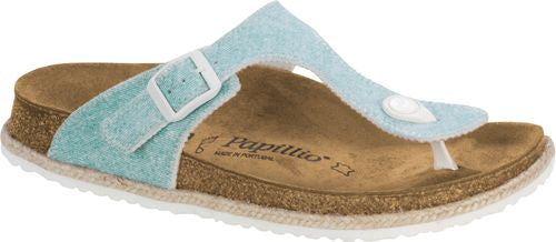 Birkenstock Papillio mule Gizeh beach light blue - Bartel-Shop