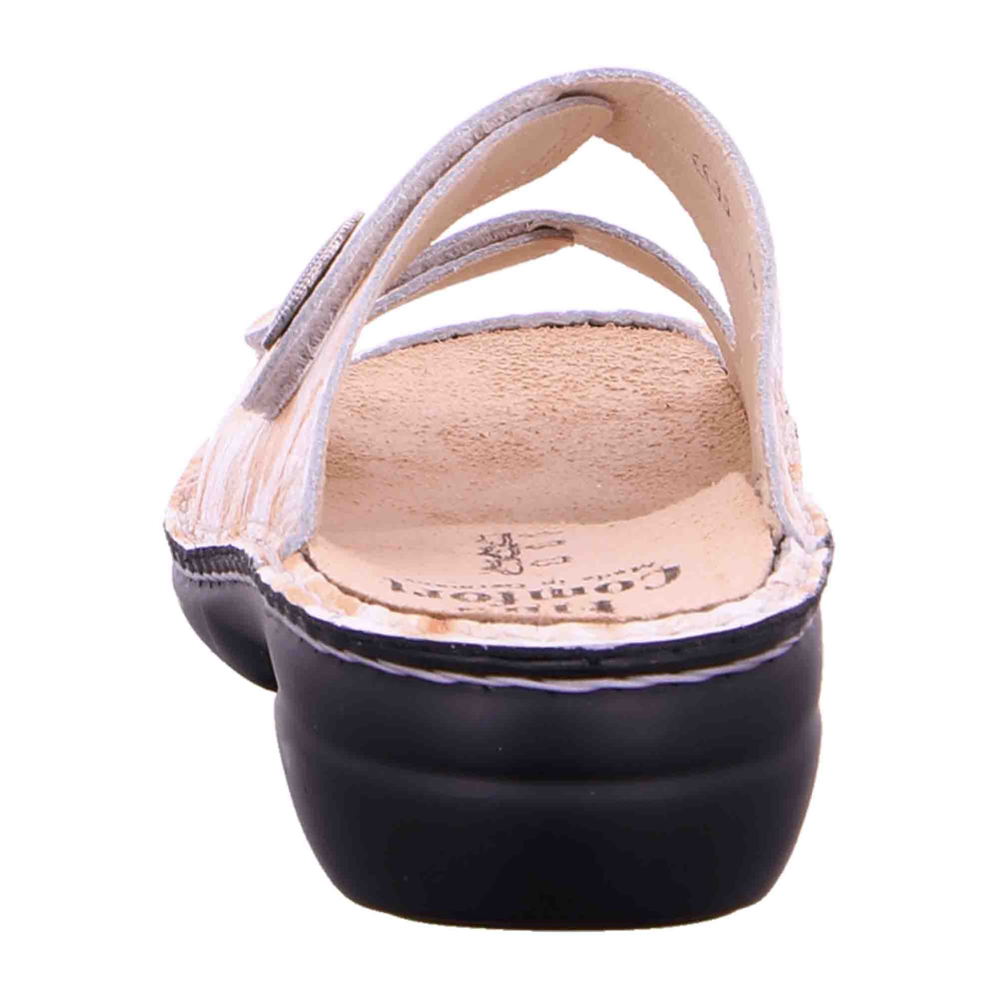 Finn Comfort Sansibar Peach Women's Sandals - Multicolor Leather Slides with Adjustable Straps and Removable Insoles - Bartel-Shop