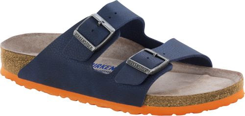 Birkenstock mule Arizona desert soil blue BF - Bartel-Shop