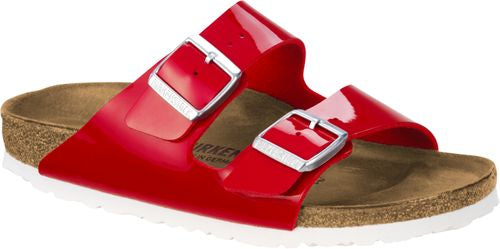 Birkenstock mules Arizona tango red patent BF - Bartel-Shop