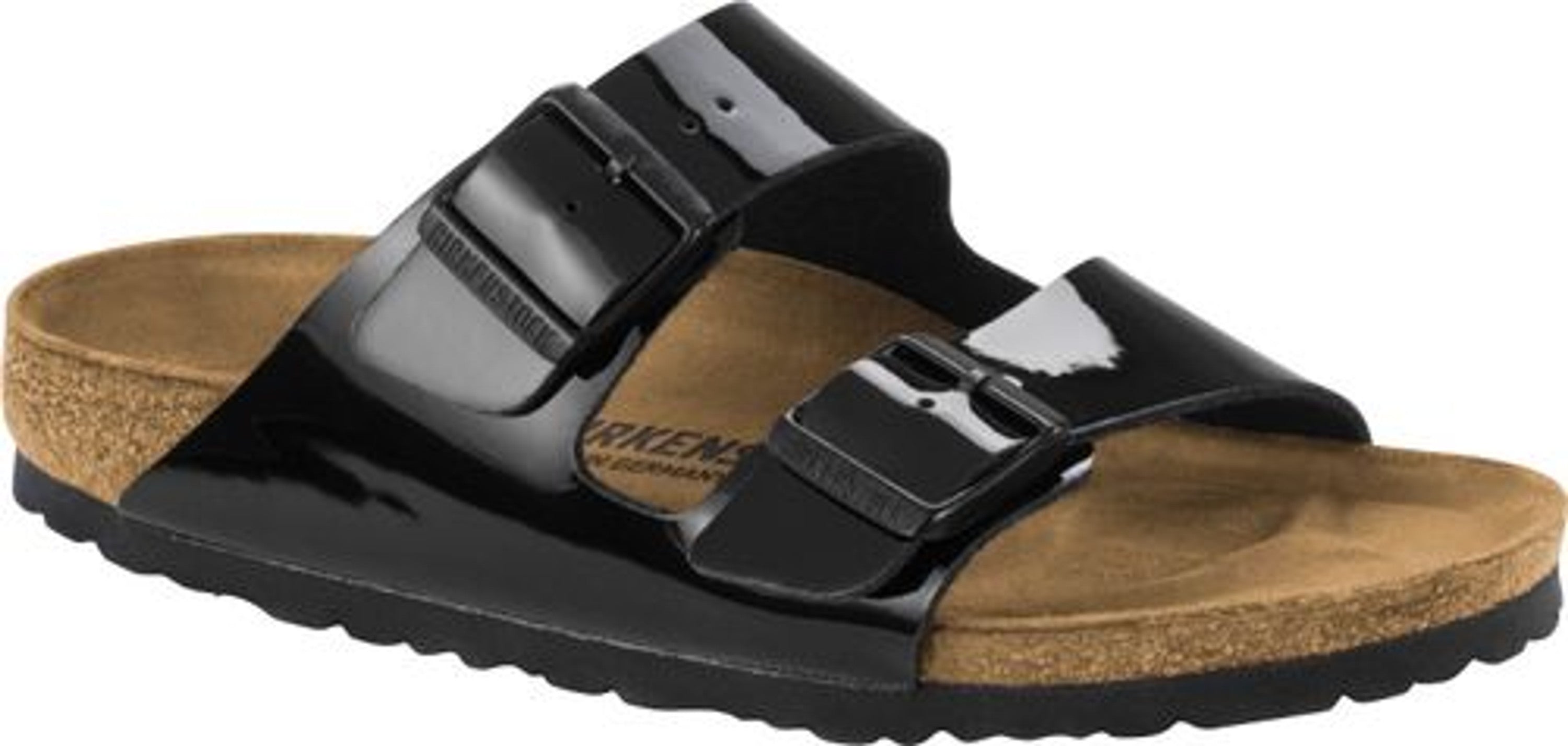Birkenstock Arizona women slim mules black Birko-Flor - Bartel-Shop