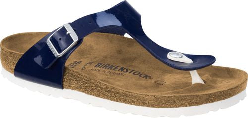 Birkenstock thong sandal Gizeh BF patent dress blue - Bartel-Shop