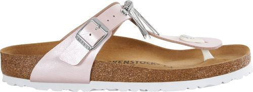 Birkenstock thong sandal Gizeh Fringe BF graceful mauve - Bartel-Shop