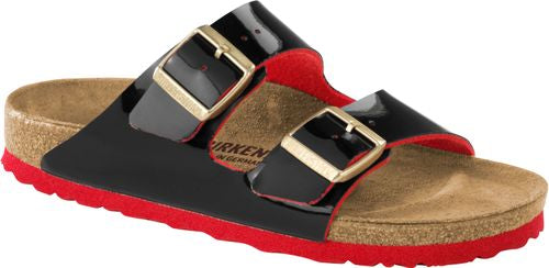 Birkenstock mule Arizona two tone dots black - Bartel-Shop