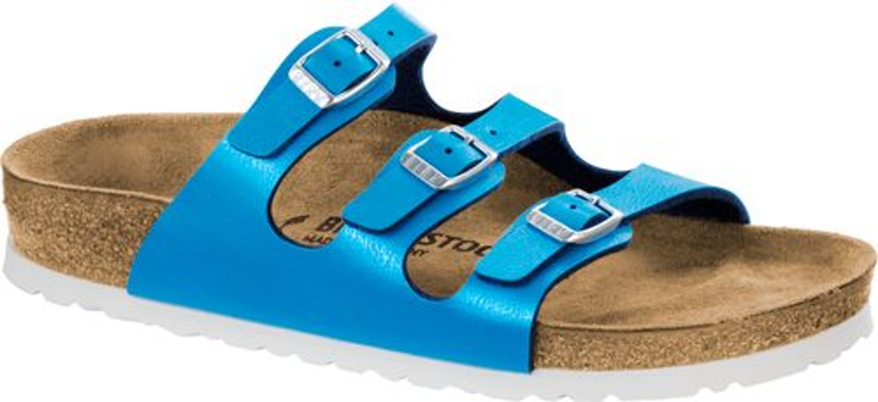 Birkenstock Florida Regular mules ocean Birko-Flor - Bartel-Shop