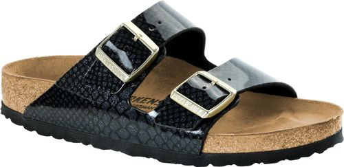 Birkenstock mule Arizona magic snake black BF - Bartel-Shop
