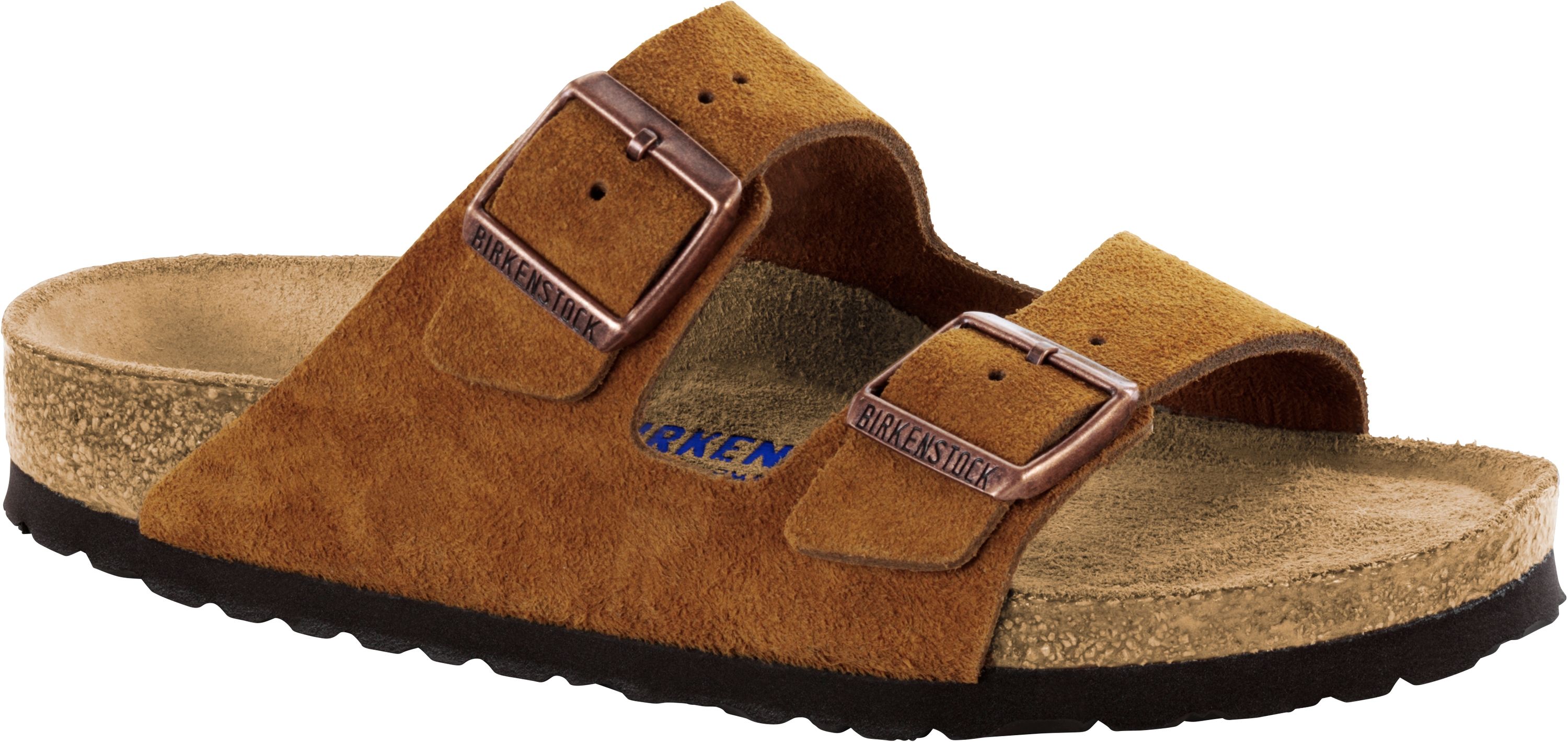 Birkenstock Arizona Mink Brown Suede Leather Slippers Mules Slides 42 Regular SFB