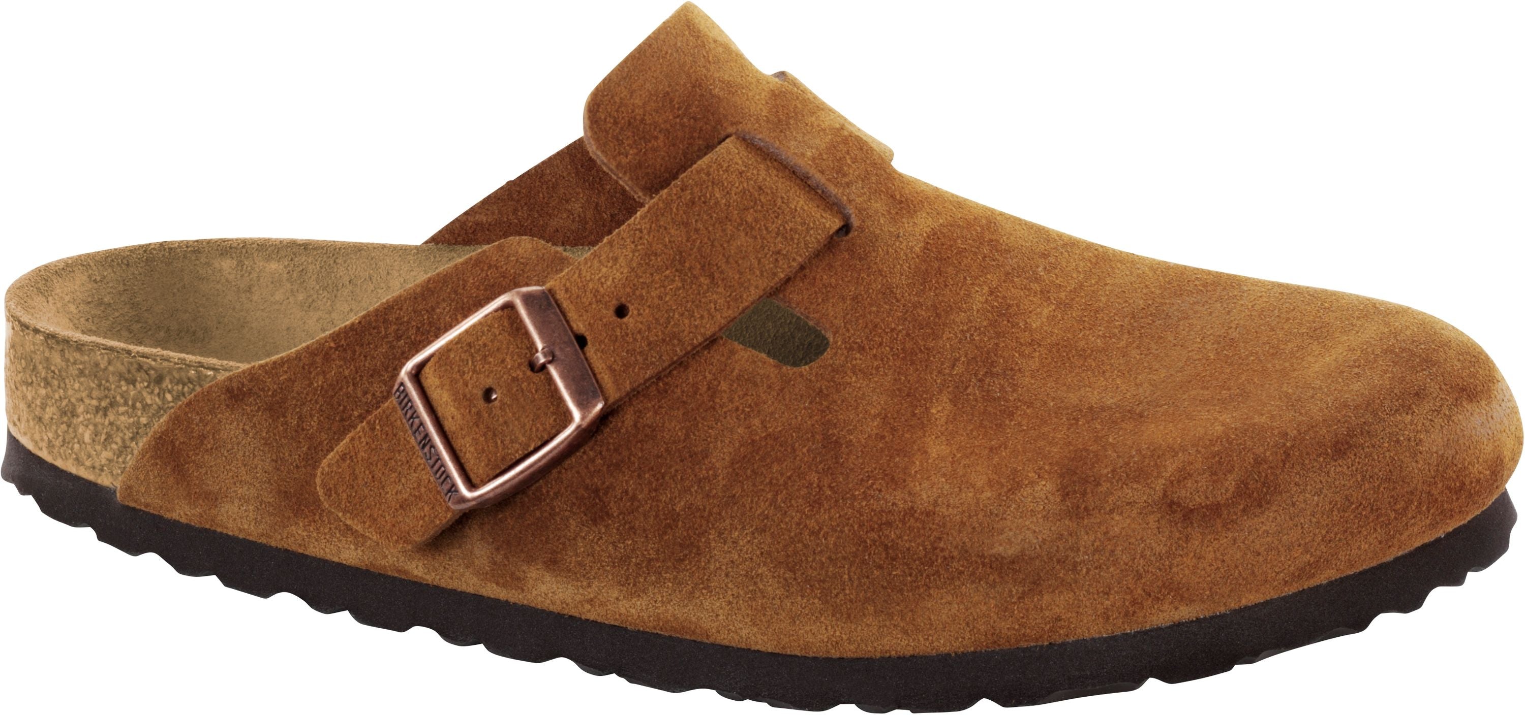 Birkenstock Boston Mink Suede Leather Brown Clogs Mules Slippers SFB 8 Regular