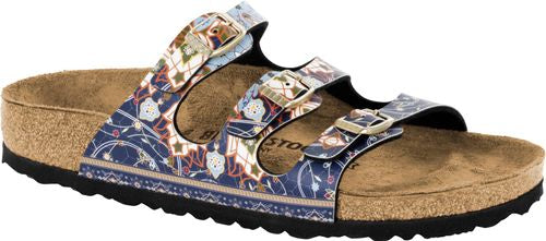 Birkenstock mules Florida ancient mosaic blue BF - Bartel-Shop
