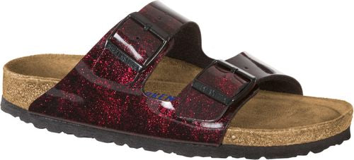 Birkenstock mule Arizona BF iride strong red - Bartel-Shop