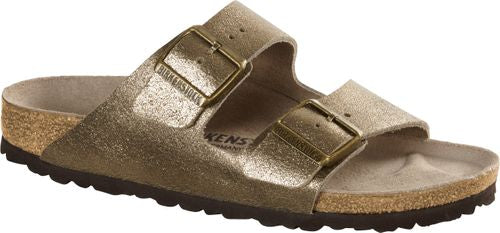 Birkenstock mule Arizona NL washed metallic antique gold - Bartel-Shop