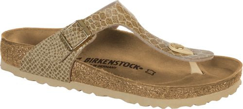 Birkenstock thong sandal Gizeh BF magic snake gold - Bartel-Shop