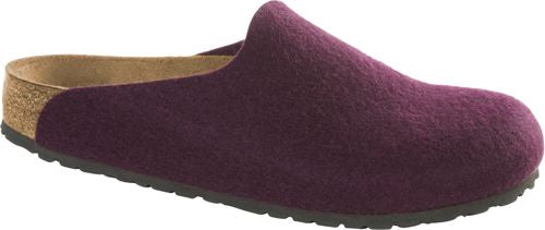 Birkenstock clog Amsterdam melange aubergine wool - Bartel-Shop