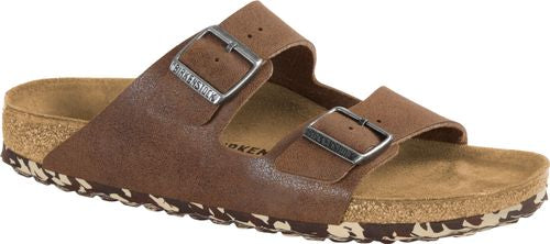Birkenstock mule Arizona sandwashed brown microfiber - Bartel-Shop