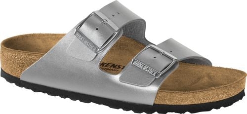 Birkenstock mule Arizona BF silver - Bartel-Shop