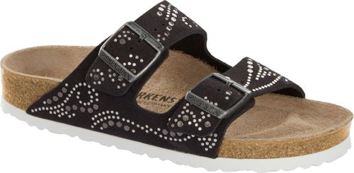 Birkenstock mule Arizona injected gunmetal suede - Bartel-Shop