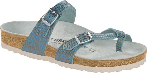 Birkenstock Mayari mermaid aqua smooth leather - Bartel-Shop
