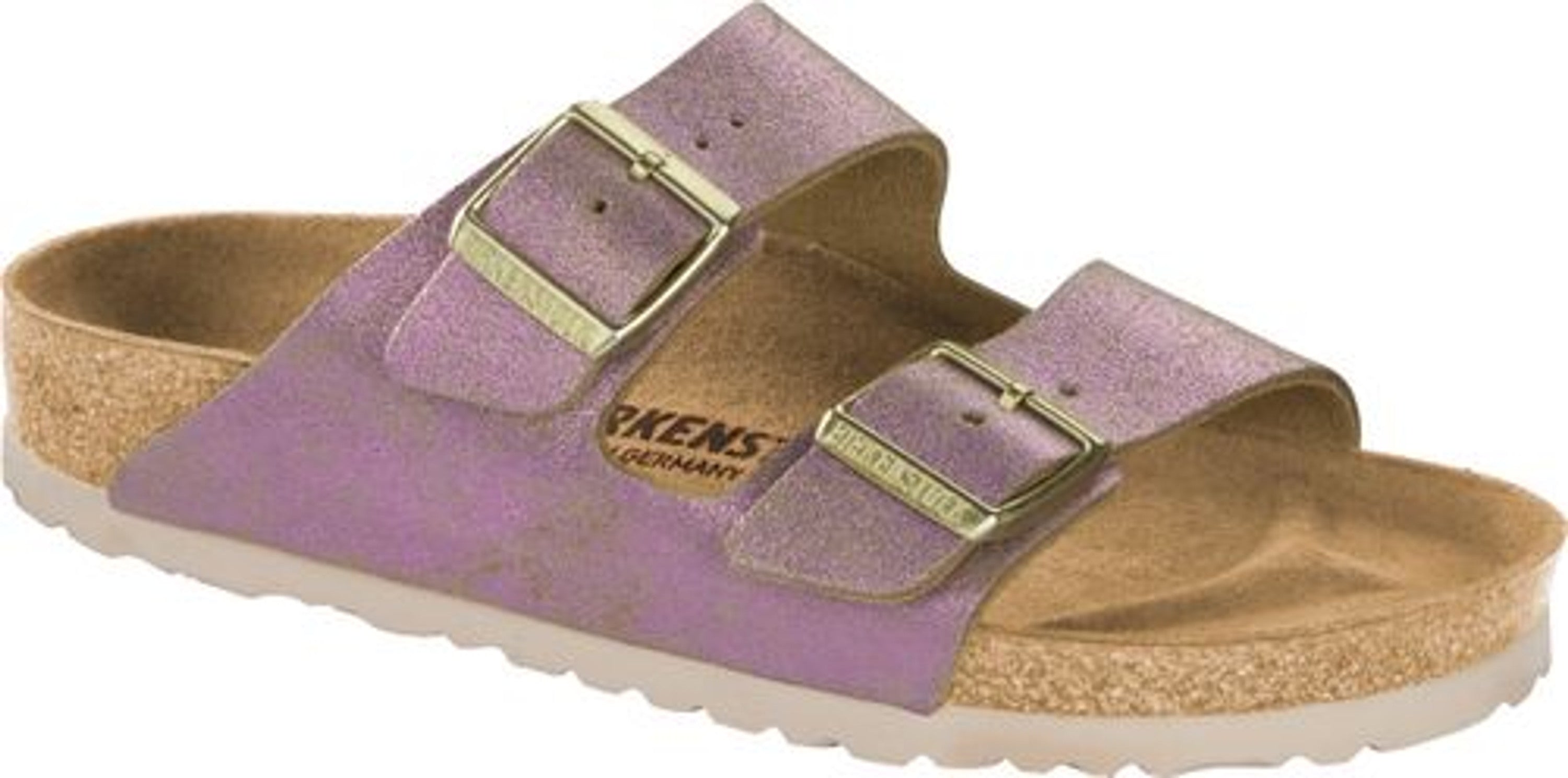 Birkenstock Arizona Narrow Mules pink Velor - Bartel-Shop