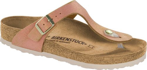 Birkenstock thong sandal Gizeh washed metallic sea copper - Bartel-Shop