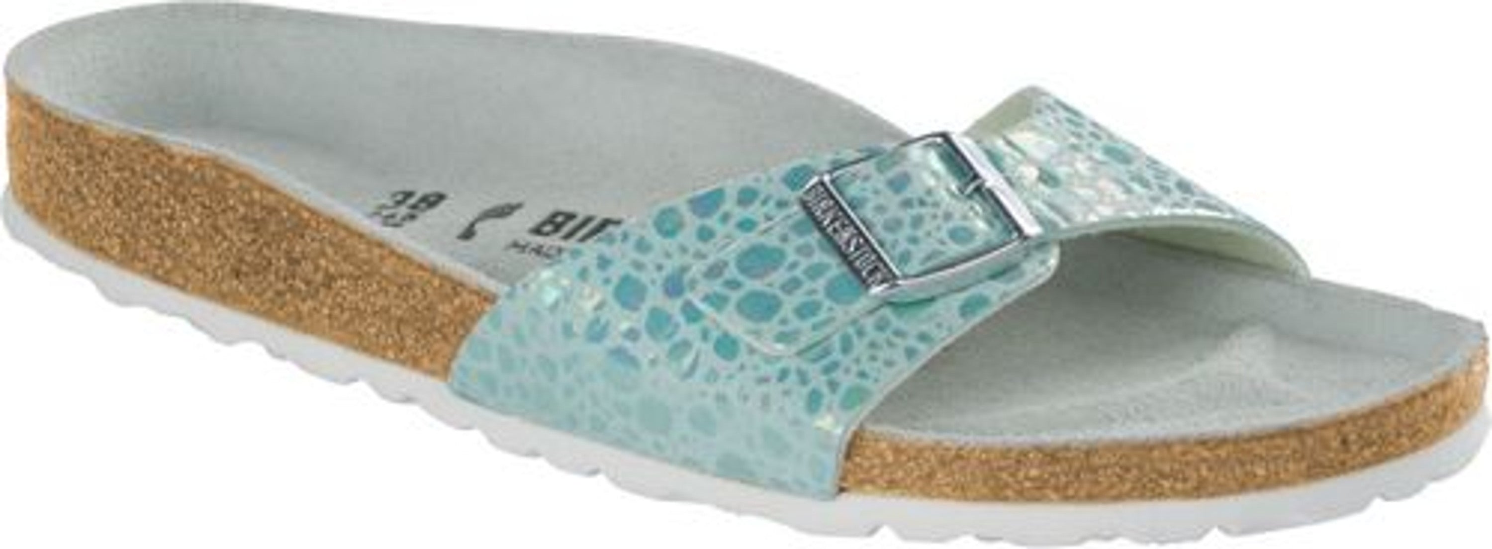 Birkenstock mules Madrid narrow blue Birko-Flor - Bartel-Shop