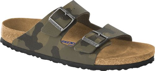 Birkenstock mule Arizona desert soil camouflage green - Bartel-Shop