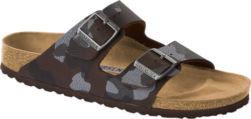 Birkenstock mule Arizona desert soil camouflage brown BF - Bartel-Shop