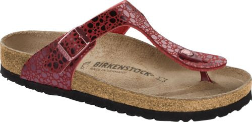 Birkenstock thong Gizeh metallic stones port - Bartel-Shop